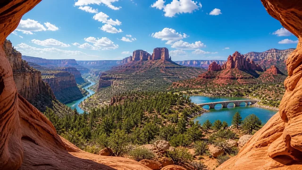 Northern Arizona red rocks and western Colorado River country