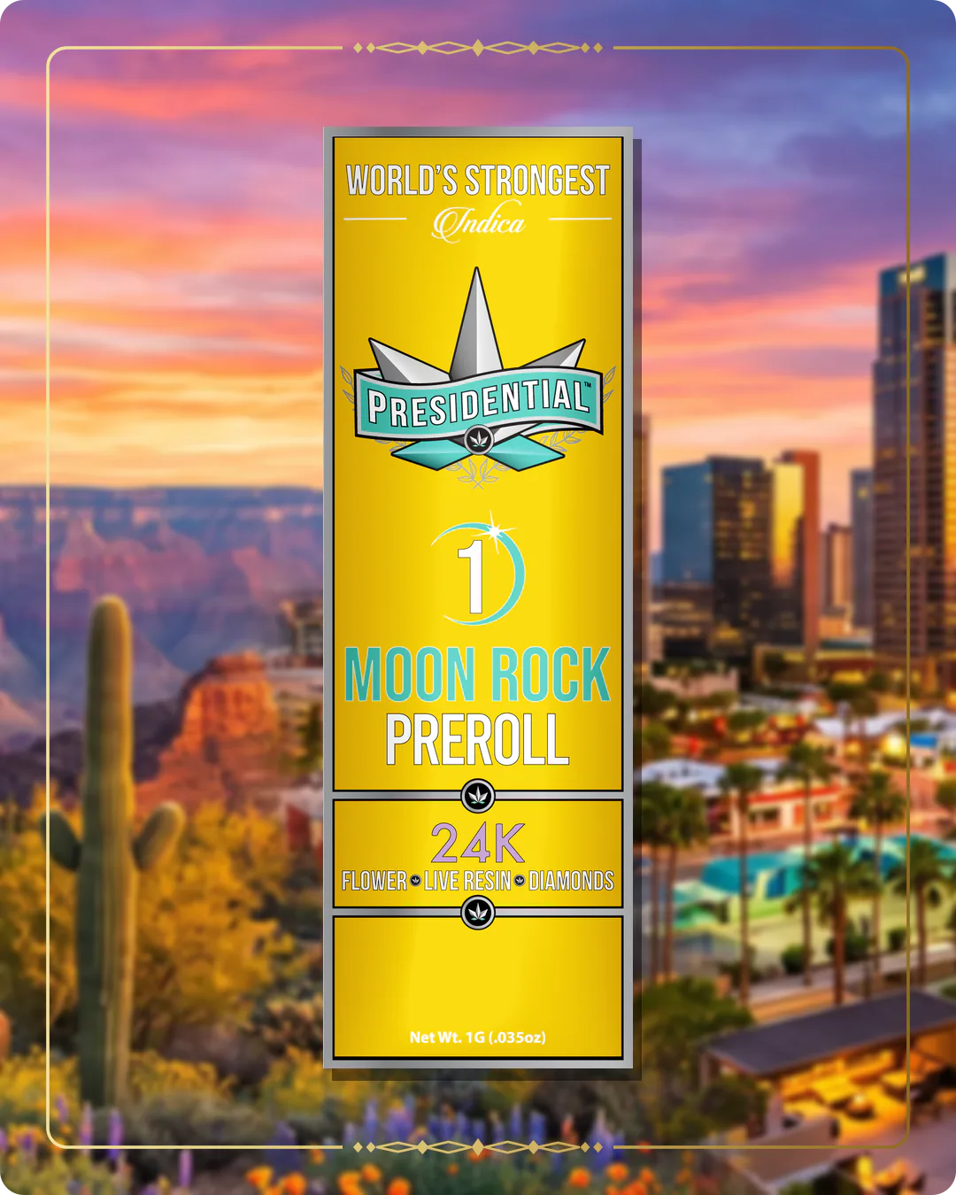 24K Presidential pre-roll for the Arizona Gold page