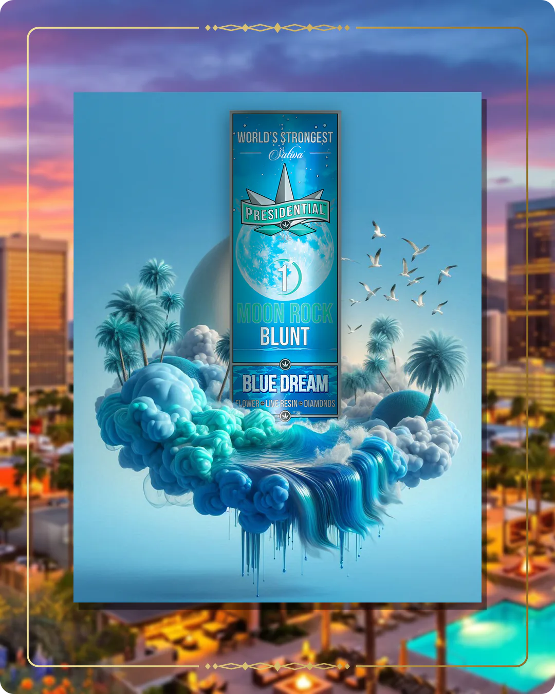 Blue Dream Presidential blunt variant 2 for the Arizona blunts page
