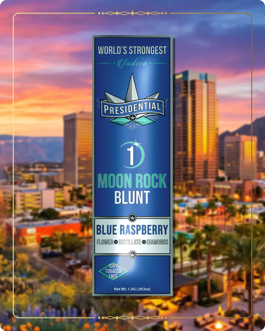Blue Raspberry Presidential blunt variant 2 for the Arizona blunts page