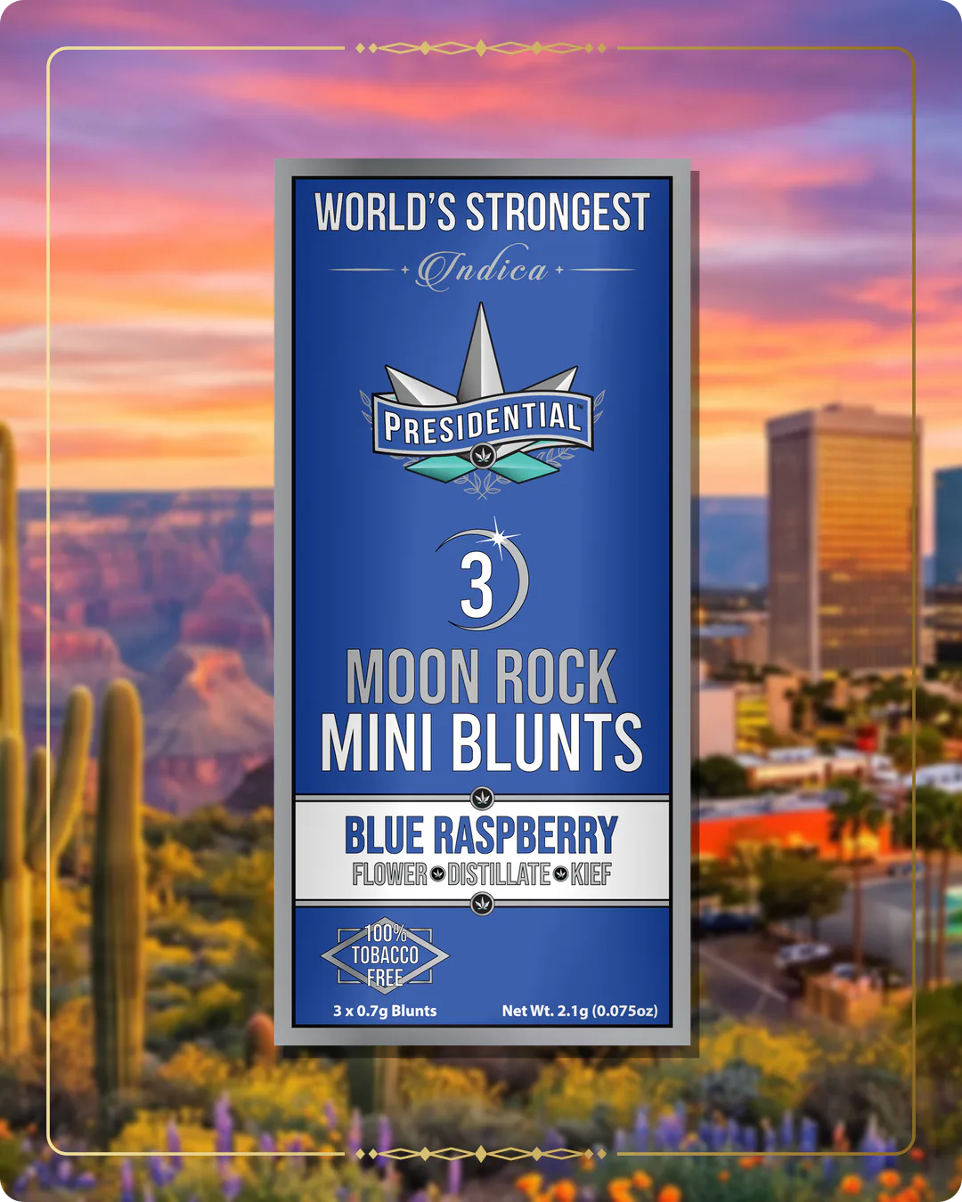 Blue Raspberry Presidential mini variant 2 for the Arizona Silver page