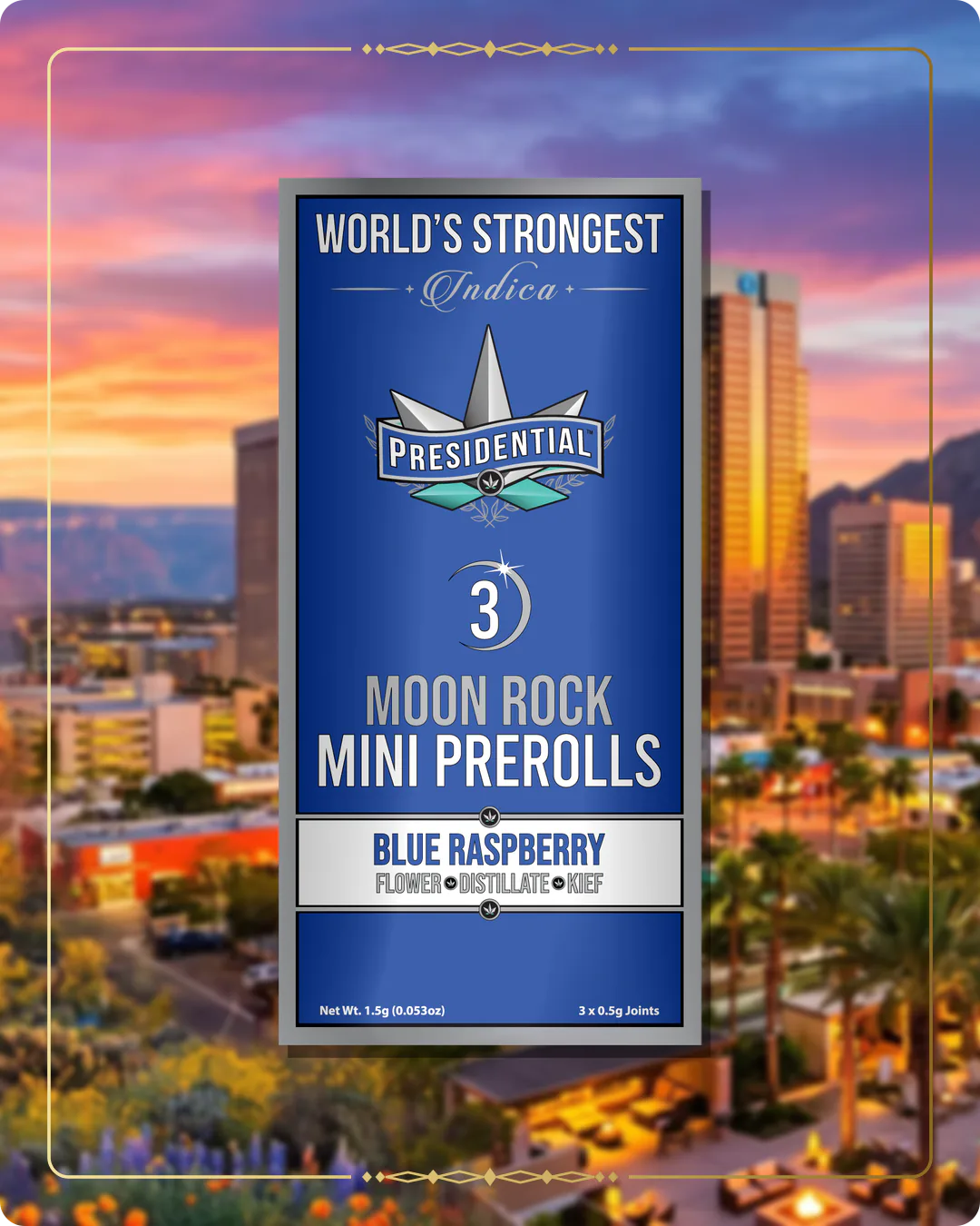 Blue Raspberry Presidential mini for the Arizona retailers page