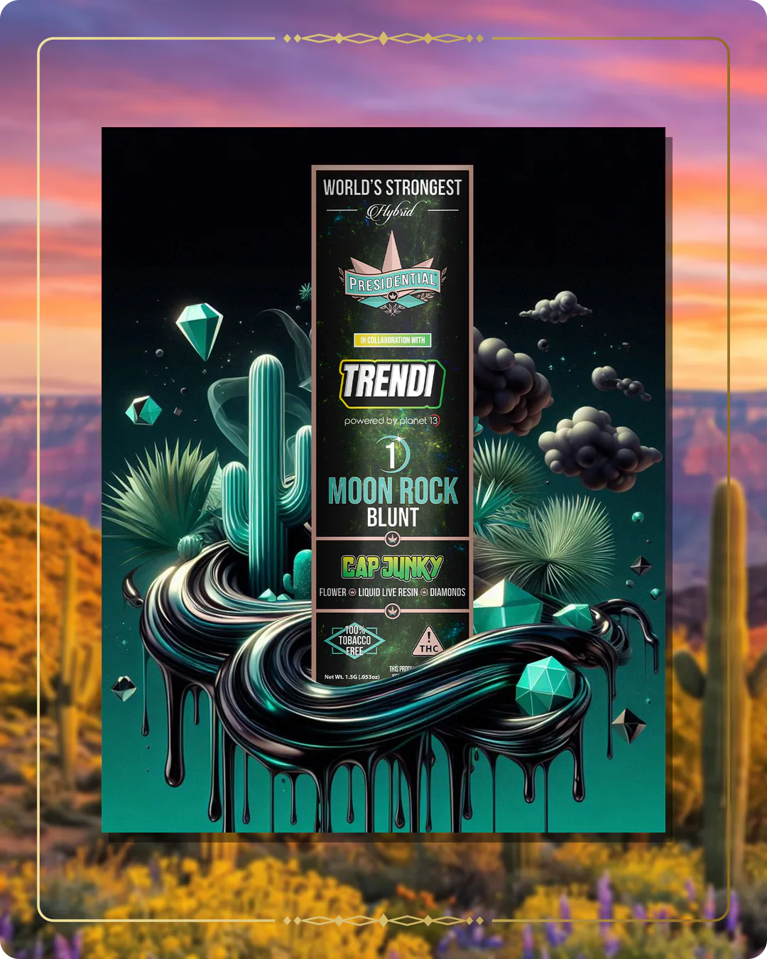 Cap Junky Presidential blunt variant 2 for the Arizona blunts page