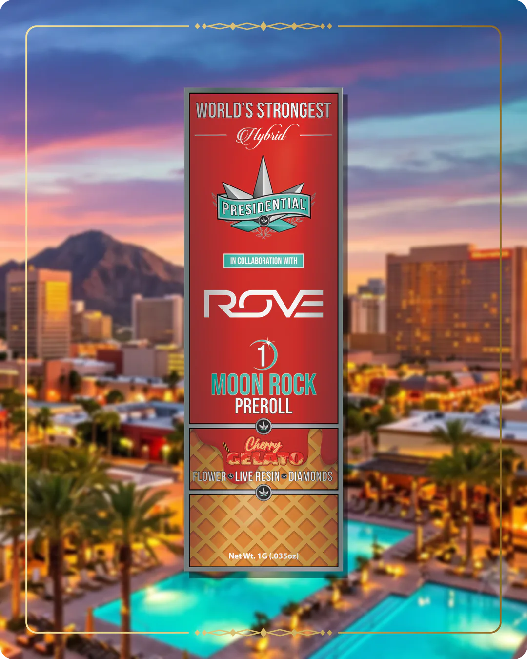Cherry Gelato Presidential pre-roll for the Arizona pre-rolls page