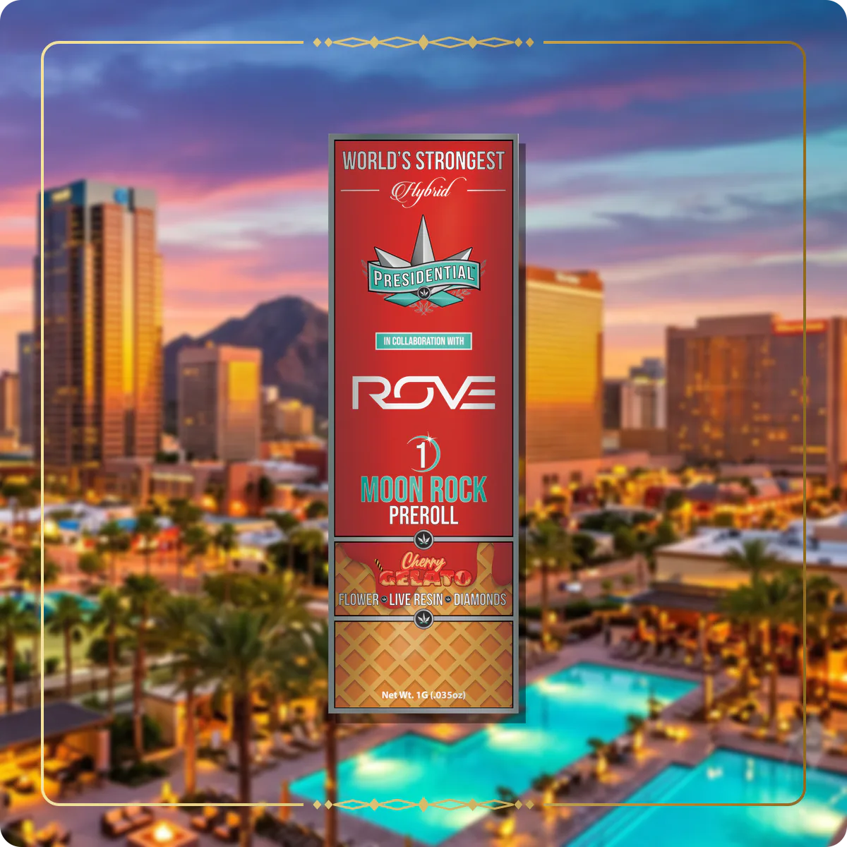 Cherry Gelato Presidential pre-roll for the Arizona Gold page