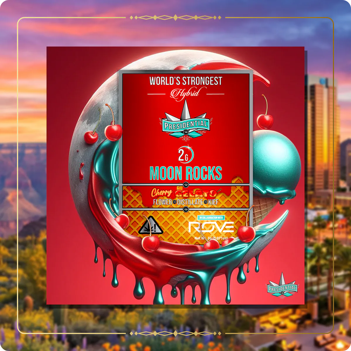 Cherry Gelato Presidential Moon Rock variant 3 for the Arizona Gold page