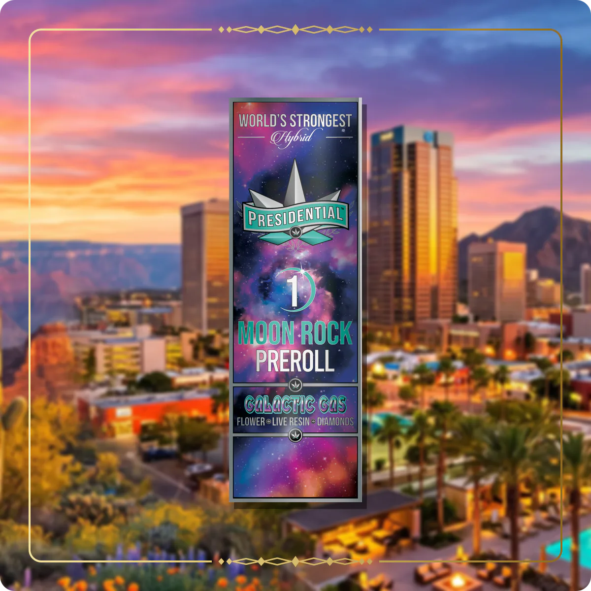 Galactic Gas Presidential pre-roll variant 2 for the Arizona home collection