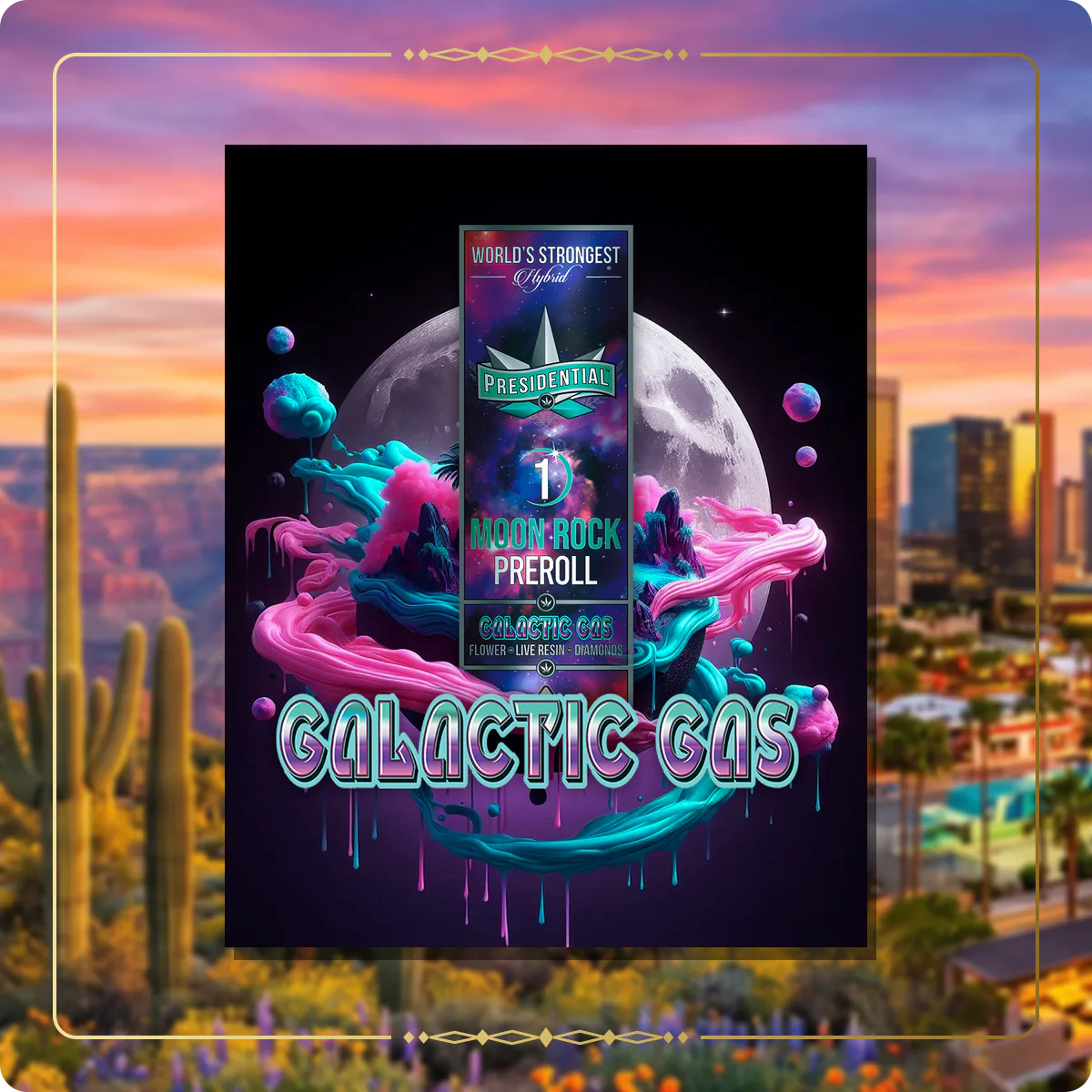 Galactic Gas Presidential pre-roll for the Arizona Gold page