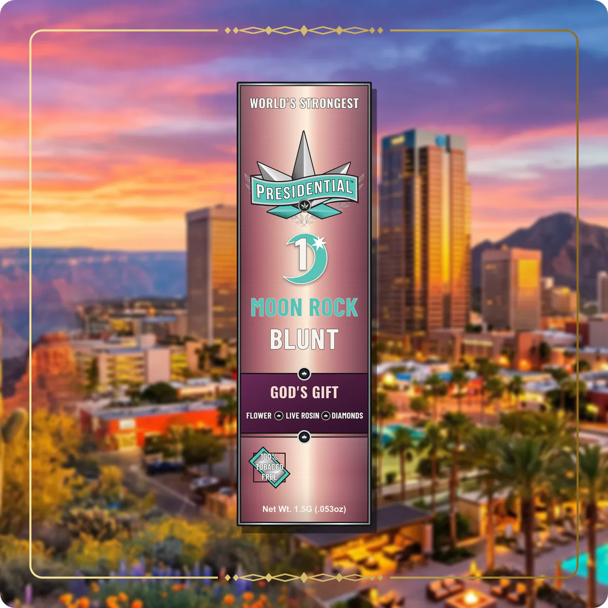God's Gift Presidential Rose Gold Moon Rock Blunt for the Arizona blunts page