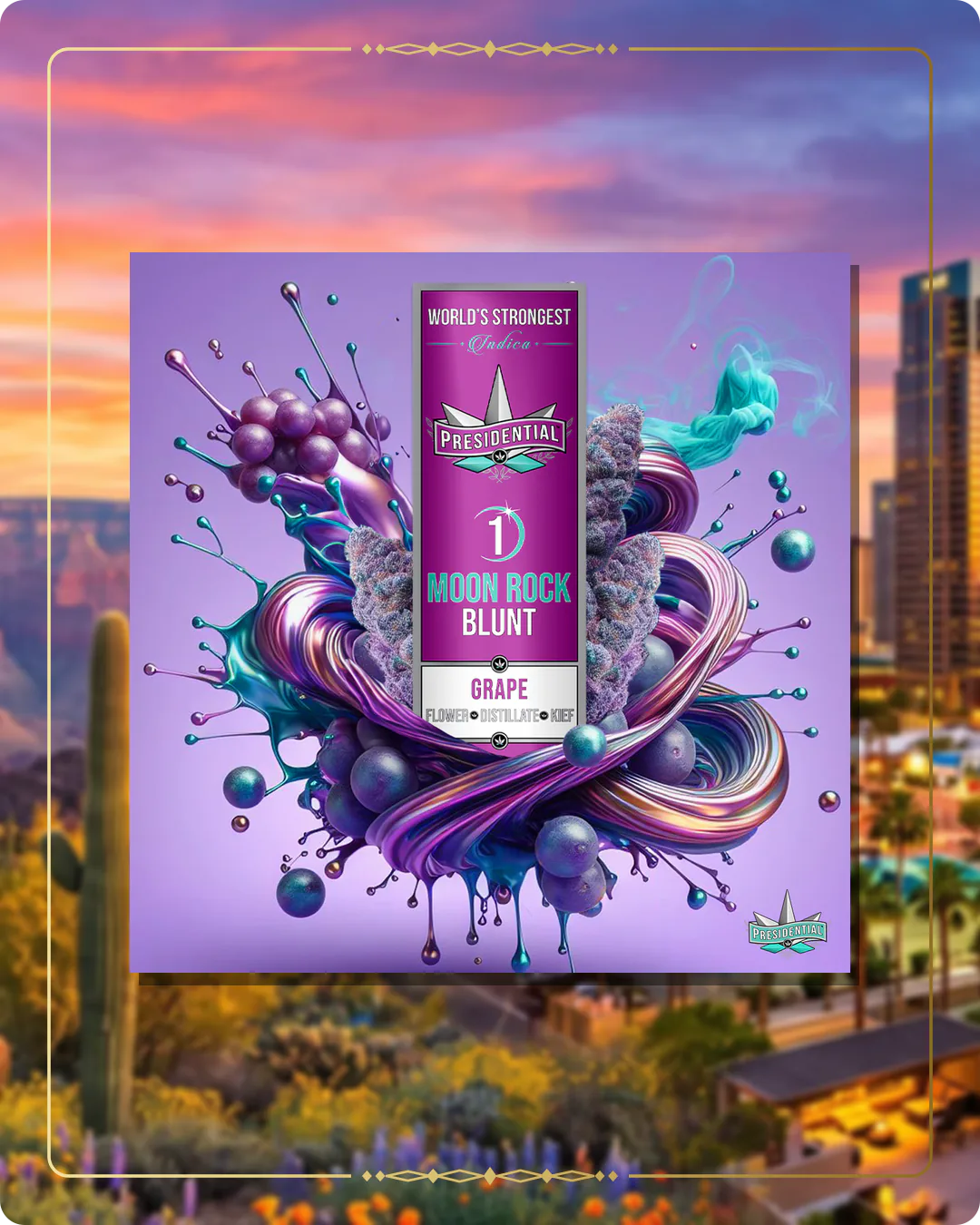 Grape Presidential blunt for the Arizona Silver page