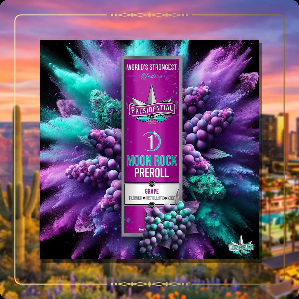 Grape Presidential pre-roll variant 2 for the Arizona Silver page