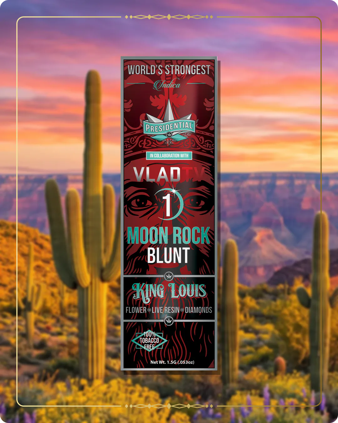 King Louis Presidential blunt variant 2 for the Arizona Find Us page