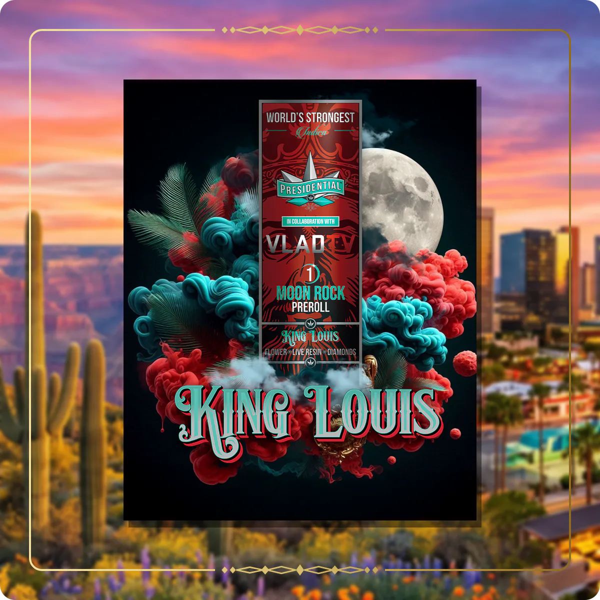 King Louis Presidential pre-roll for the Arizona Gold page