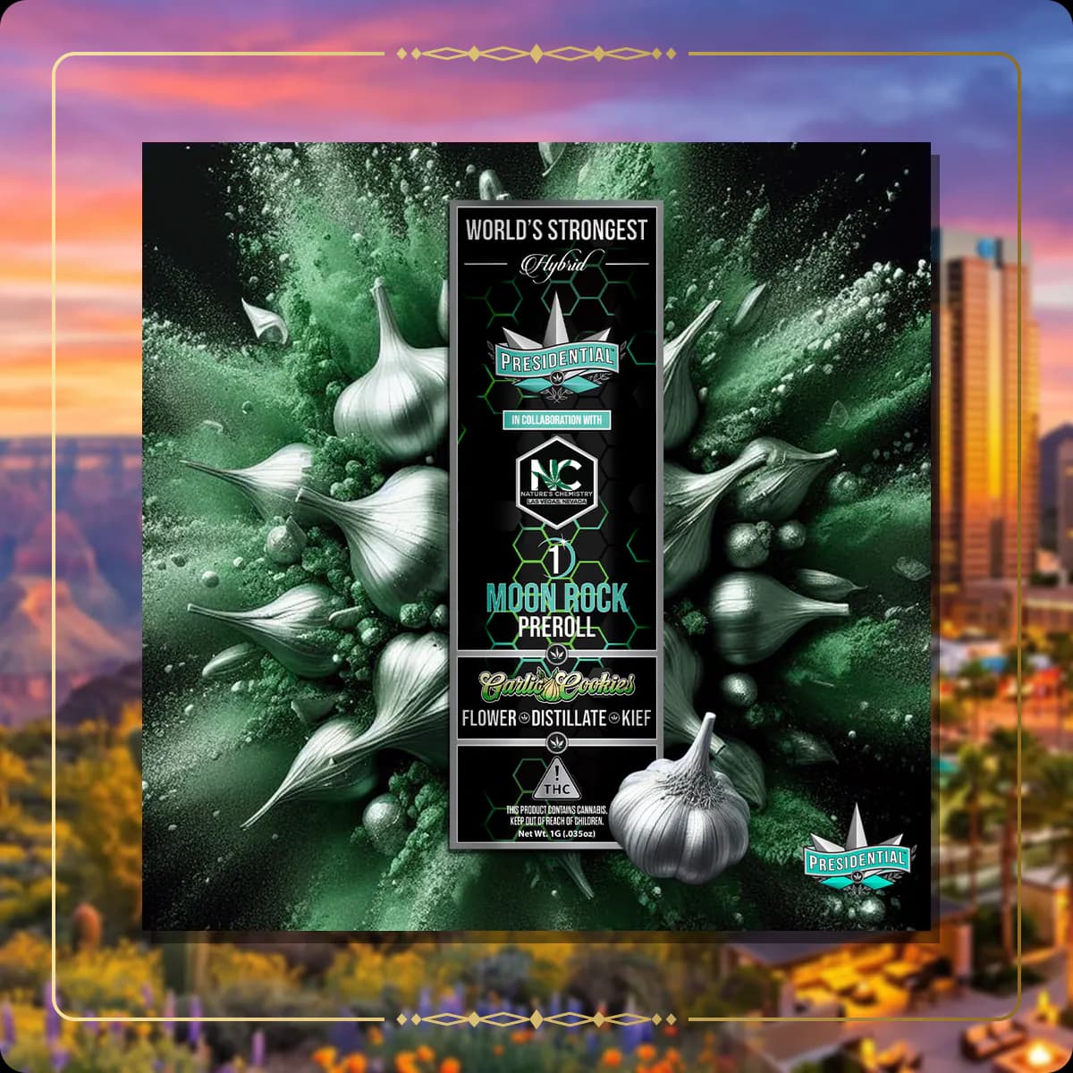 Garlic Cookies Presidential pre-roll variant 2 for the Arizona home collection