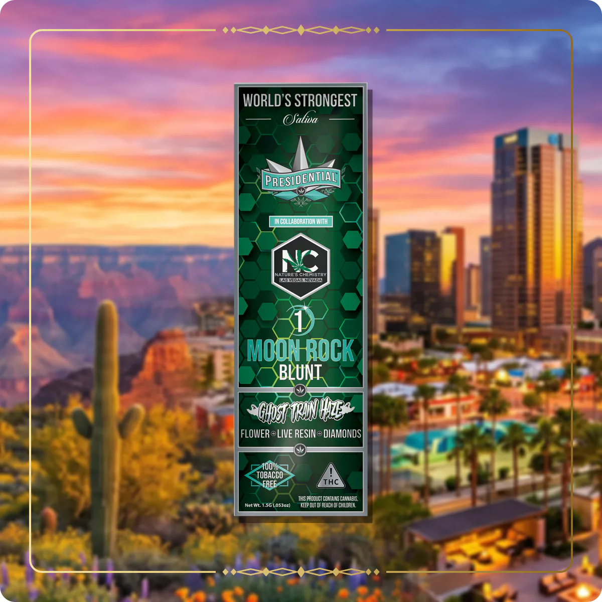 Ghost Haze Train Presidential blunt variant 2 for the Arizona blunts page
