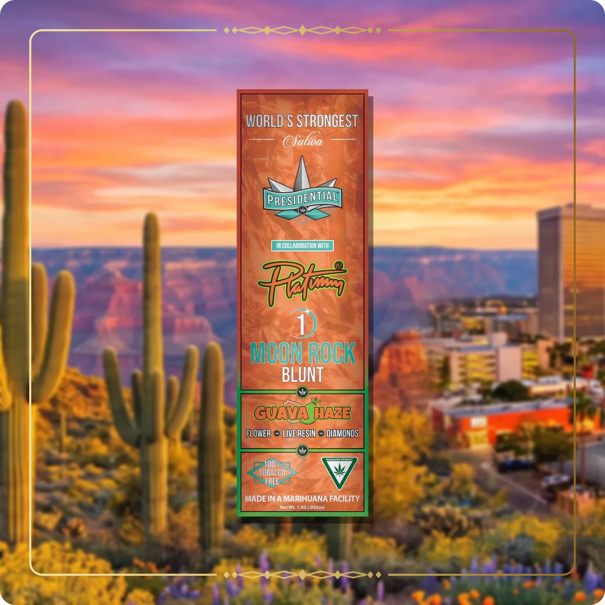 Guava Haze Presidential blunt for the Arizona blunts page