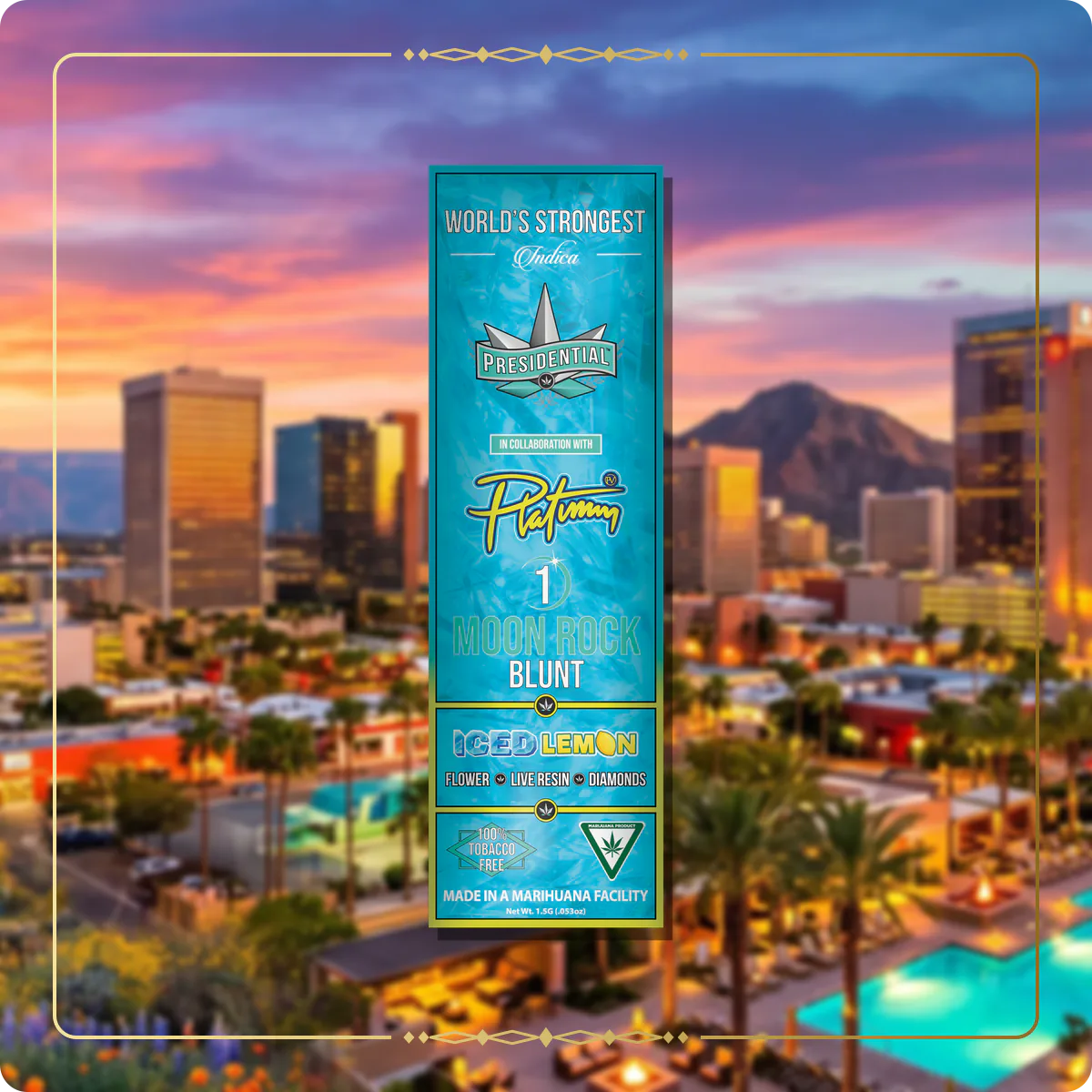 Iced Lemon Presidential blunt for the Arizona blunts page