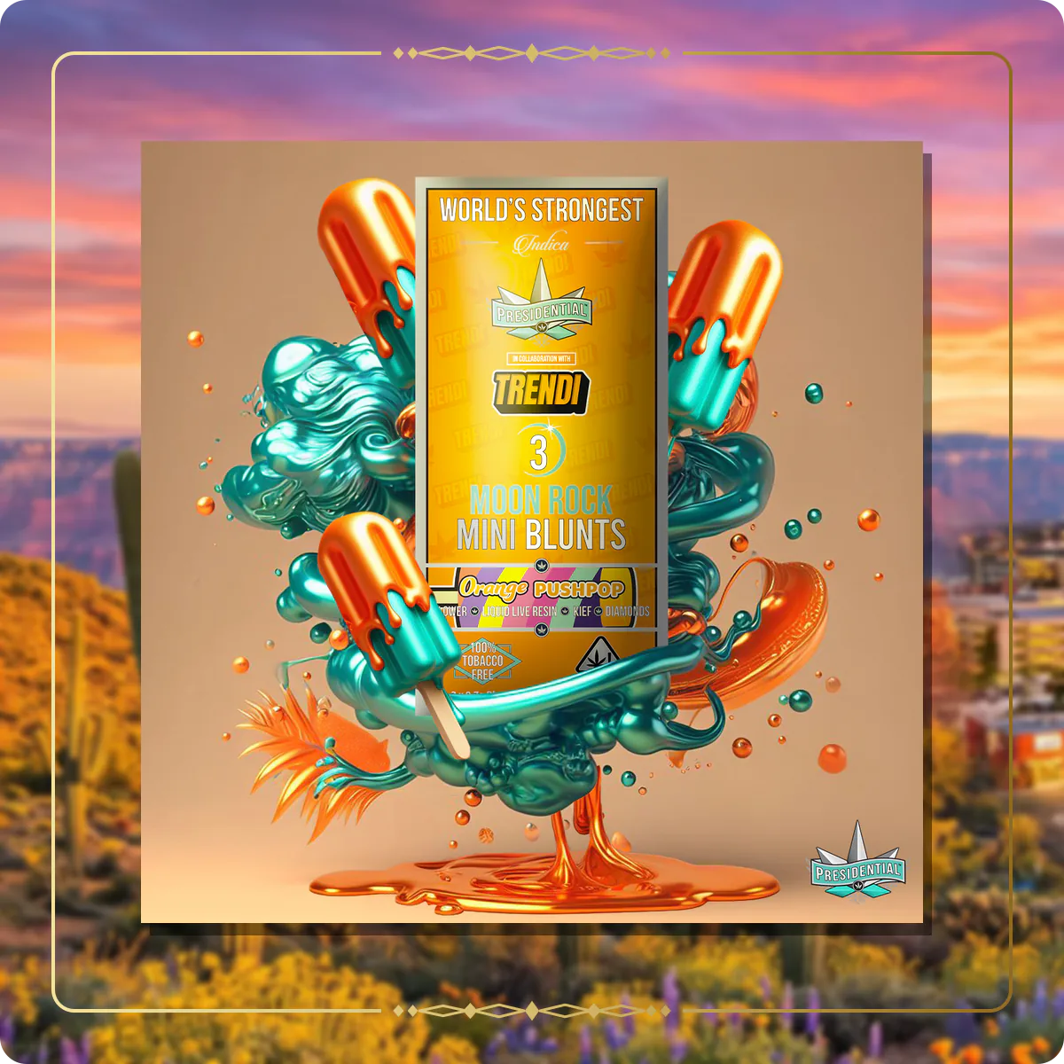 Orange Push Pop Presidential mini for the Arizona minis page