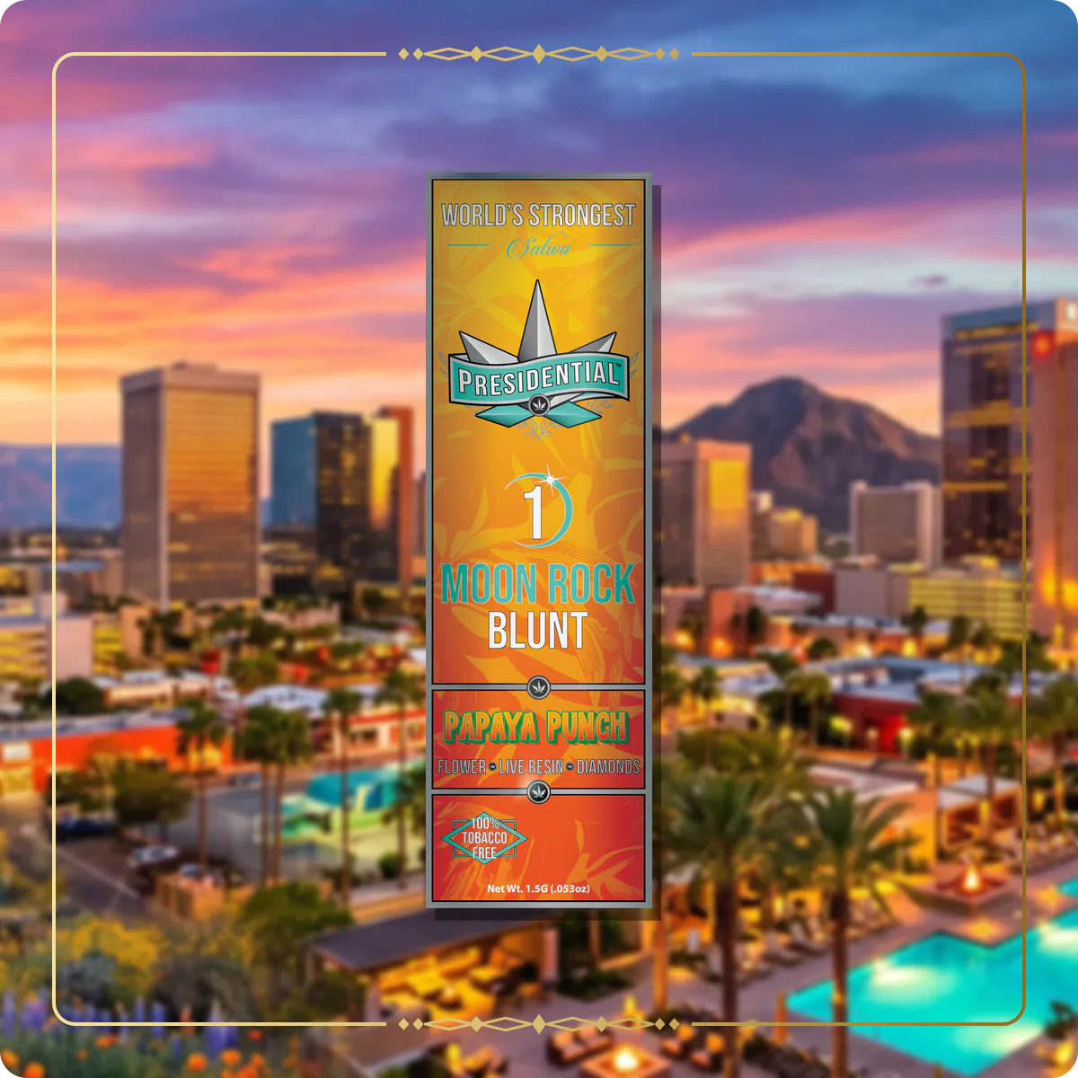 Papaya Punch Presidential blunt variant 2 for the Arizona blunts page