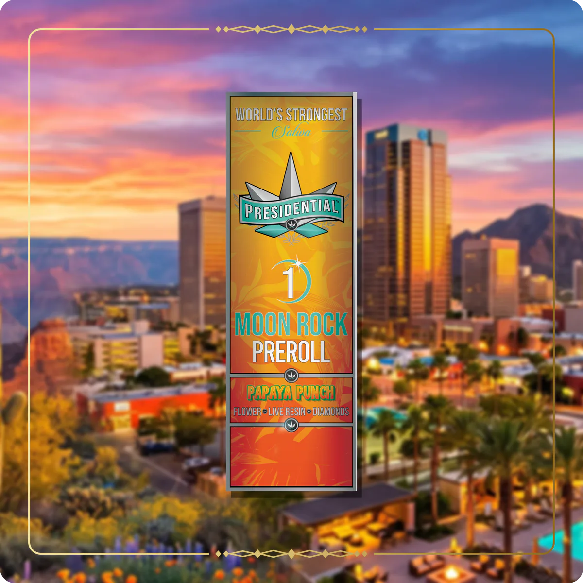 Papaya Punch Presidential pre-roll variant 2 for the Arizona Gold page