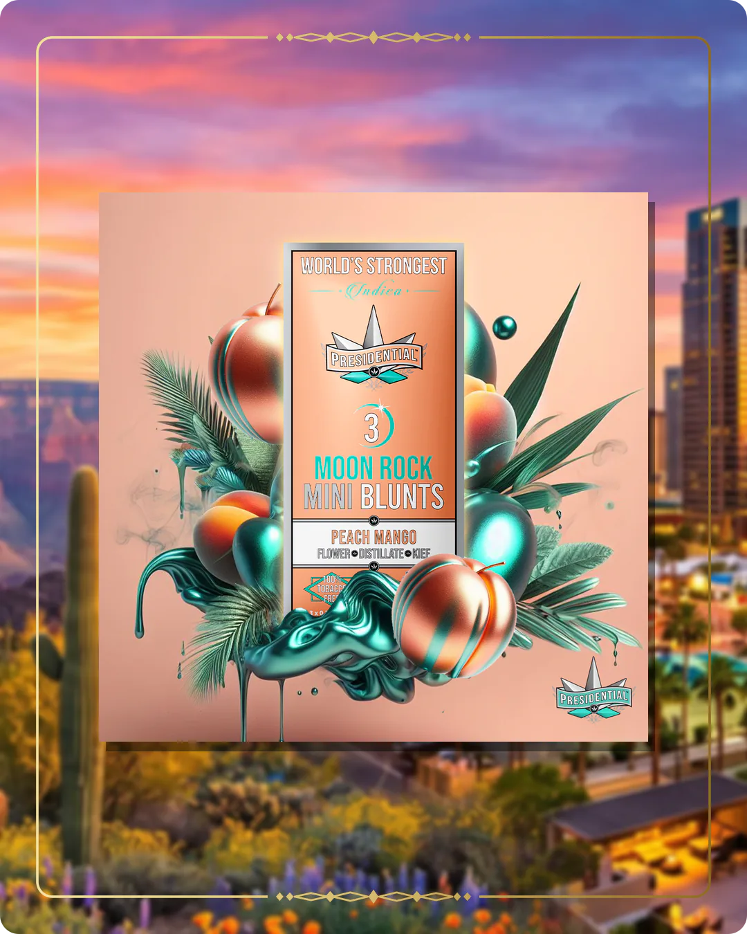 Peach Mango Presidential mini for the Arizona home collection