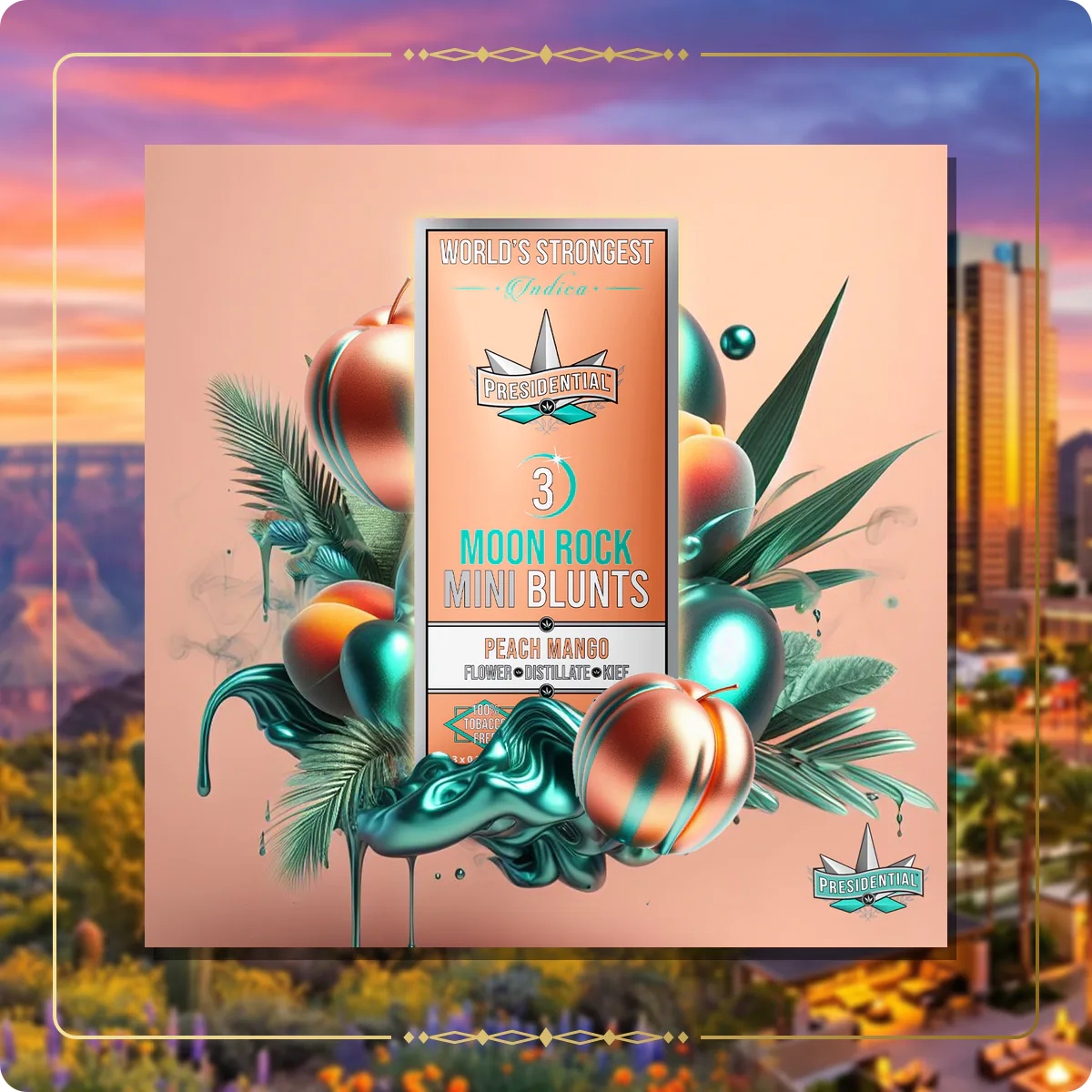 Peach Mango Presidential mini for the Arizona Silver page