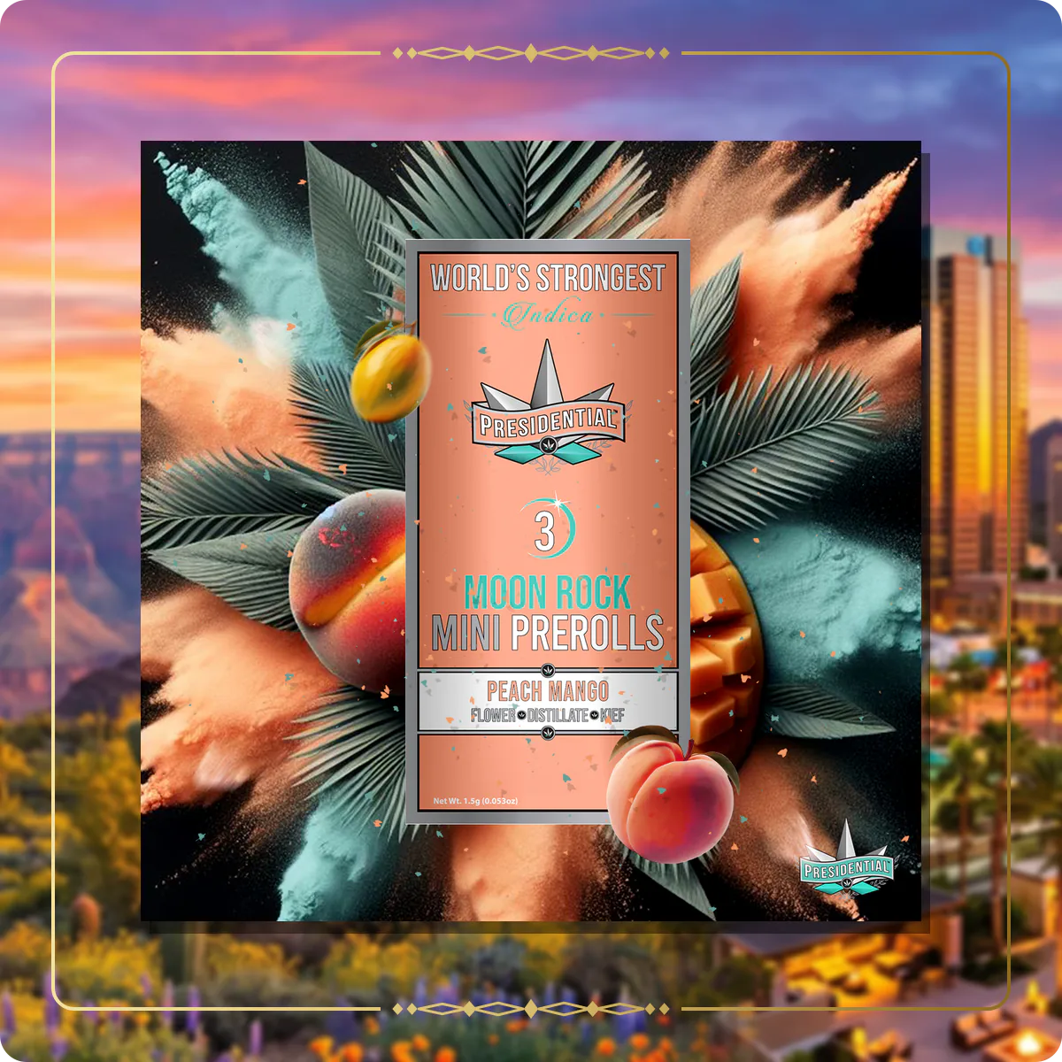 Peach Mango Presidential mini variant 4 for the Arizona Silver page