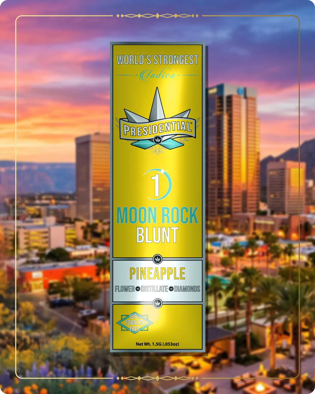 Pineapple Presidential blunt variant 2 for the Arizona market page