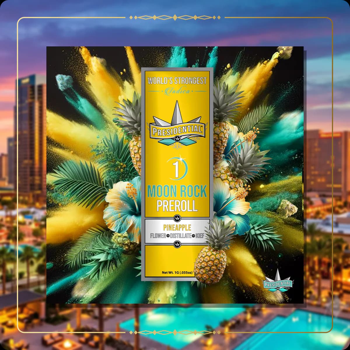 Pineapple Presidential pre-roll variant 2 for the Arizona retailers page