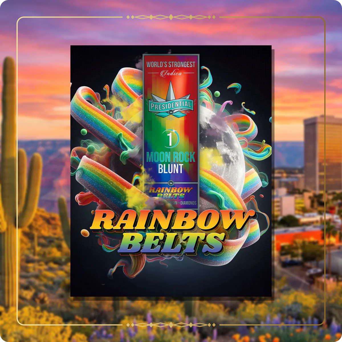 Rainbow Belts Presidential blunt for the Arizona blunts page