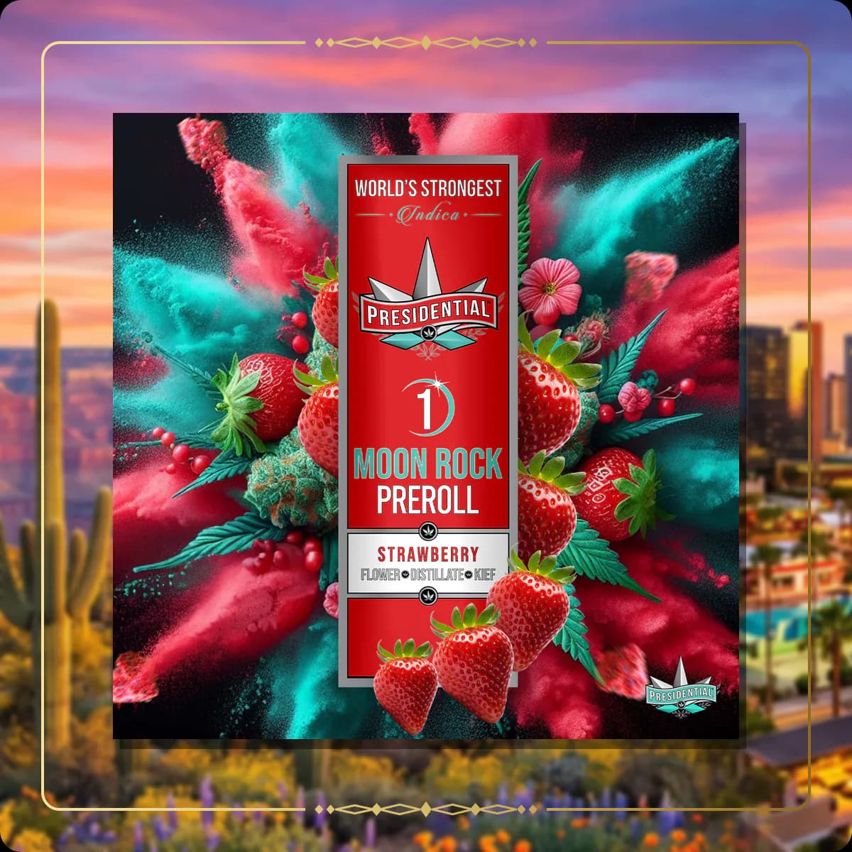 Strawberry Presidential pre-roll variant 2 for the Arizona Silver page
