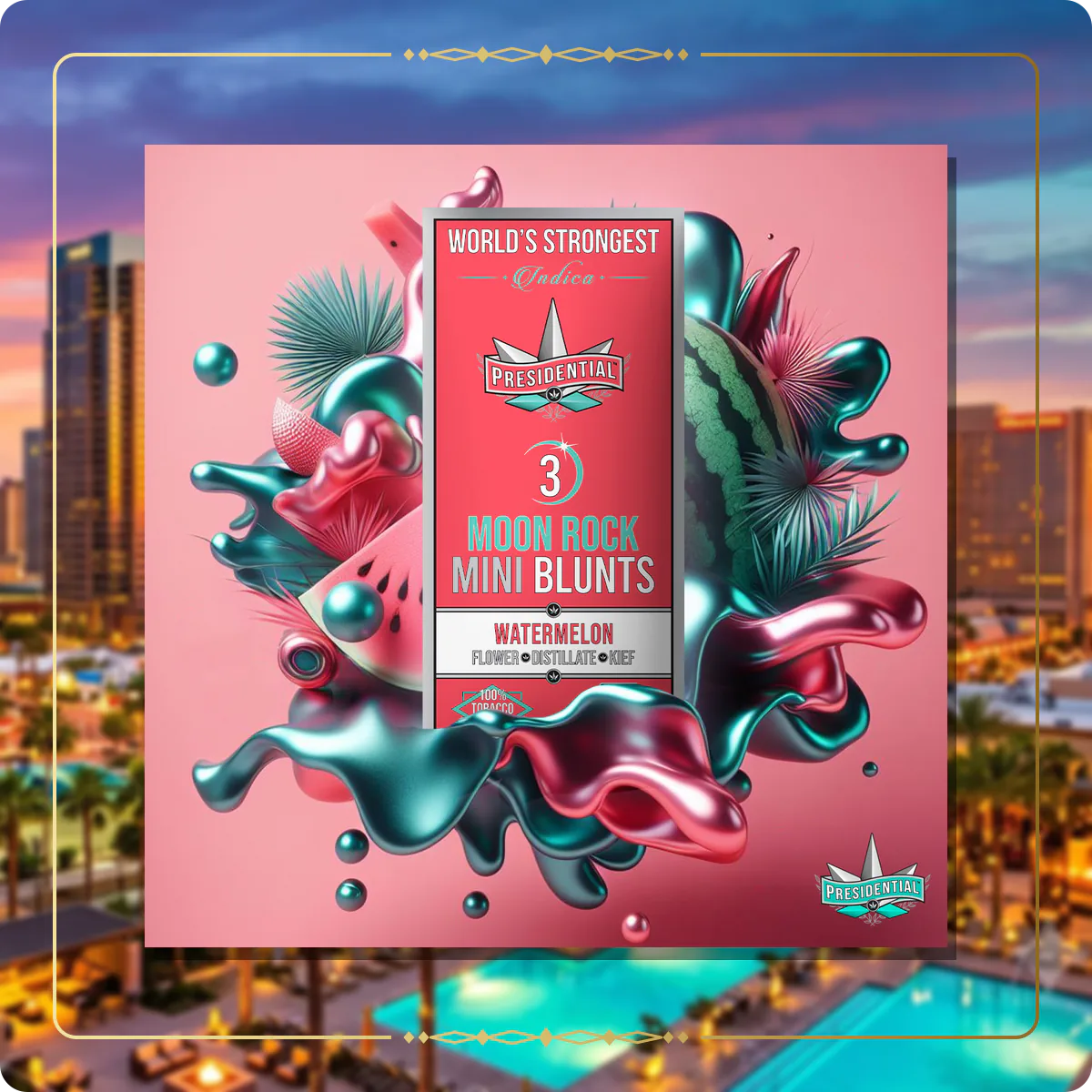 Watermelon Presidential mini variant 3 for the Arizona Silver page