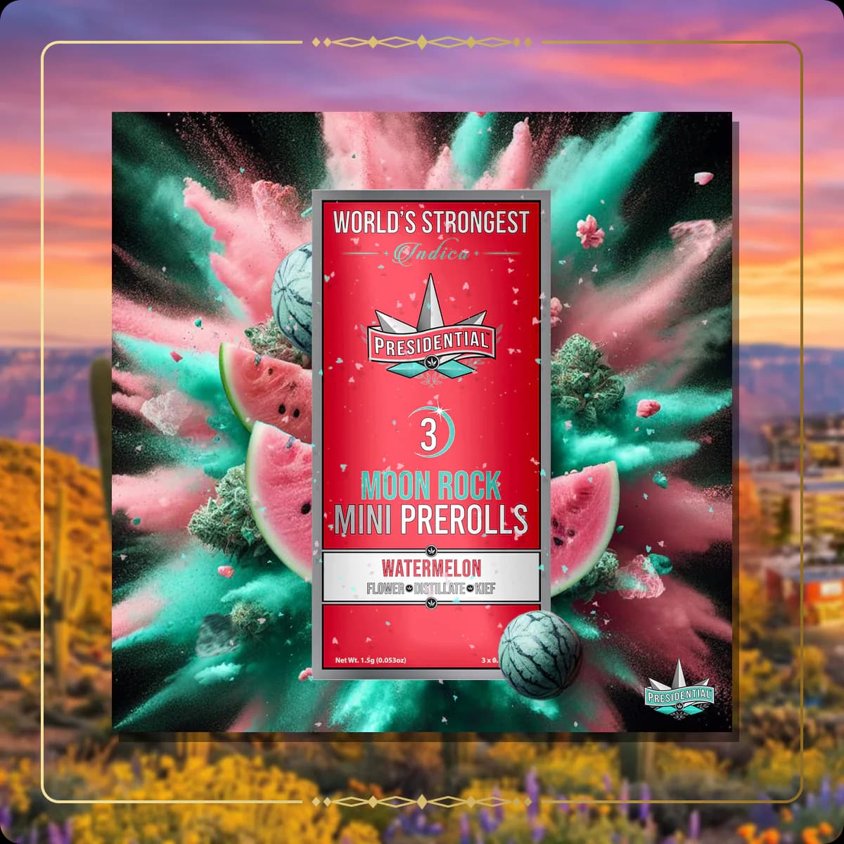 Watermelon Presidential mini variant 4 for the Arizona Silver page