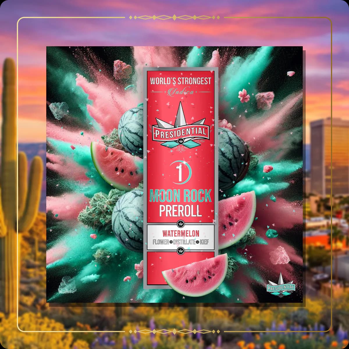 Watermelon Presidential pre-roll variant 2 for the Arizona Silver page